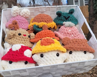 Mushroom Chibi Crochet Plushie