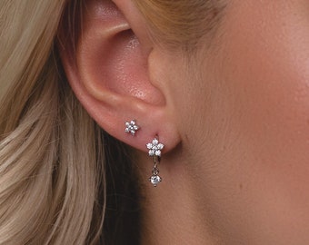 Sterling Silver Stud Earring Set , Silver Minimalist Studs , Stud Earrings , 925 Stud Earring Set , Earring Set Tiny Silver Stud Earrings