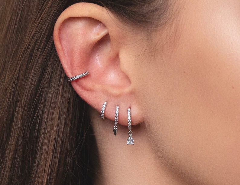 Silver Stacking Earring Set