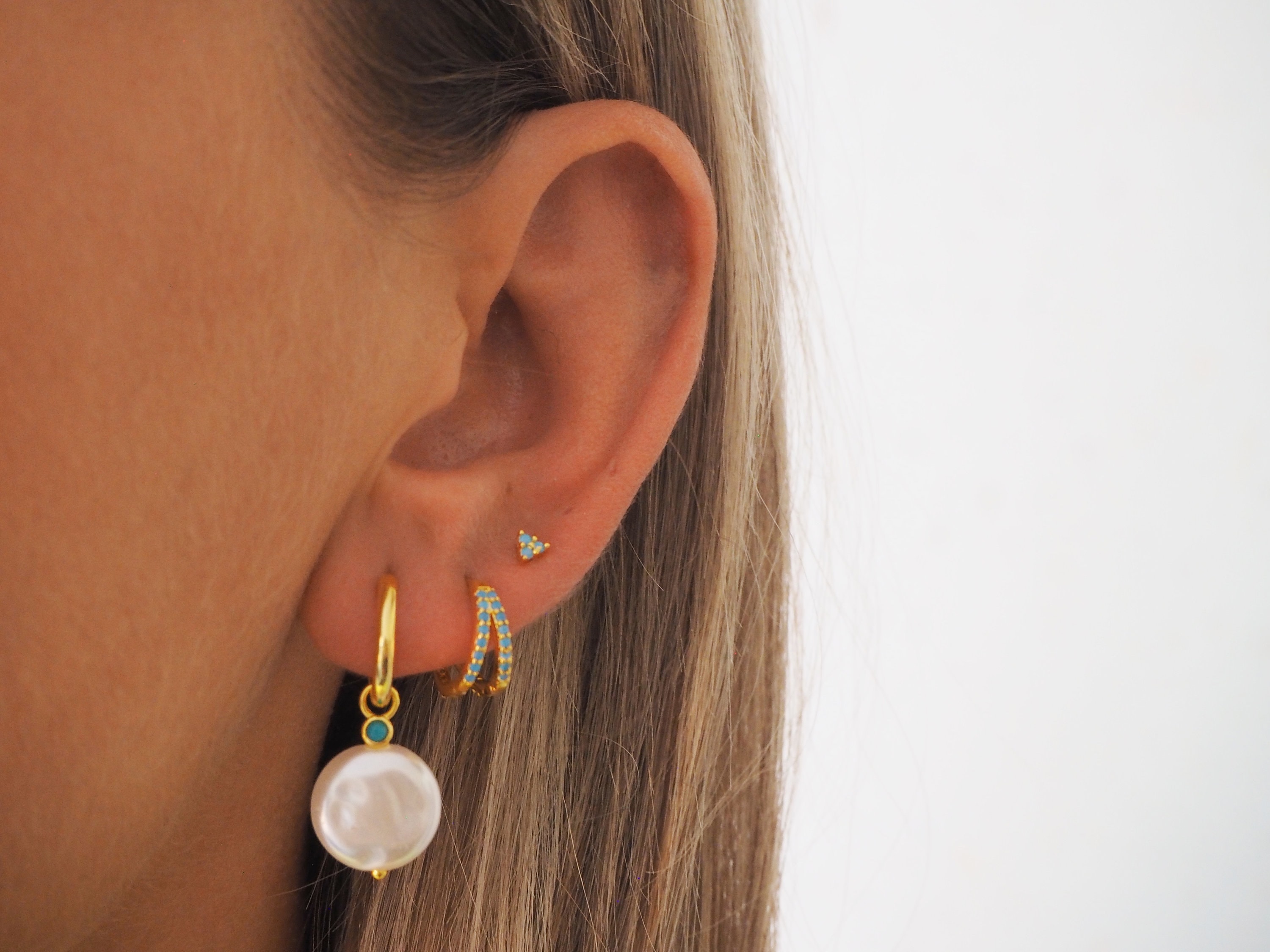 アクセサリー Petit Wave PAIR Pierced Earrings Amazon.com: Jstyle 8 Pairs Sterling Silver Stud Earrings for