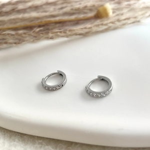 Pierced Earring Set Silver