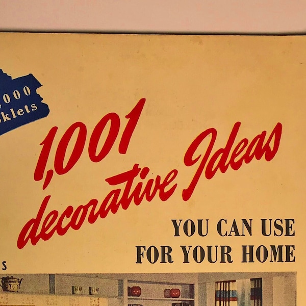 Vintage Homemaking Brochure 1001 idées décoratives n° 5 Broché