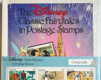 Disney Postzegels Granada VERZEGELD Assepoester Klassieke Sprookjes 1987 Postzegels Postzegelboek