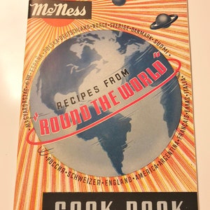 McNess 1930s Recipes From Round the World Vintage Cookbook Pamphlet