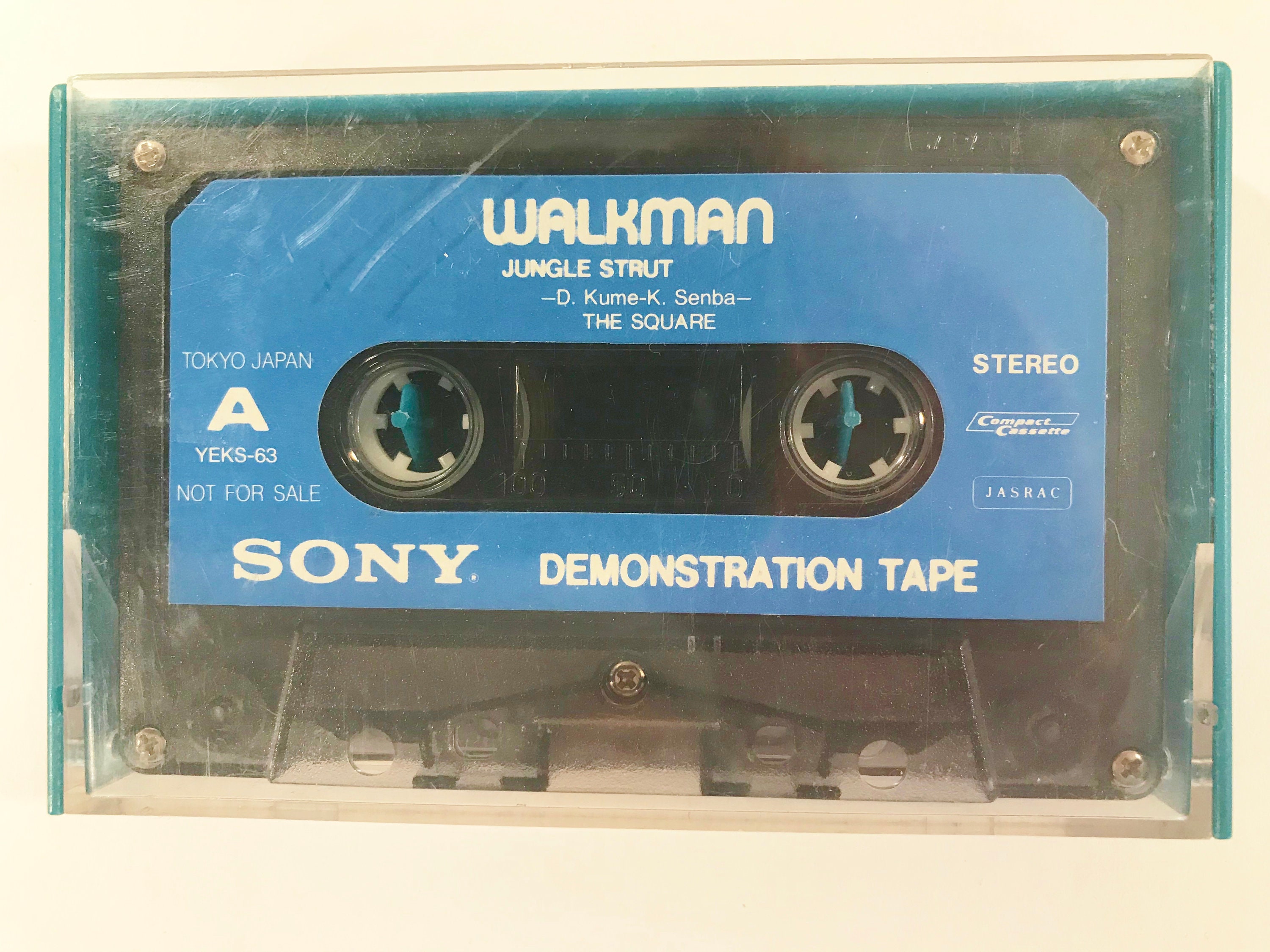 1982 Sony Walkman Demonstration Tape Blue Case Jungle Strut