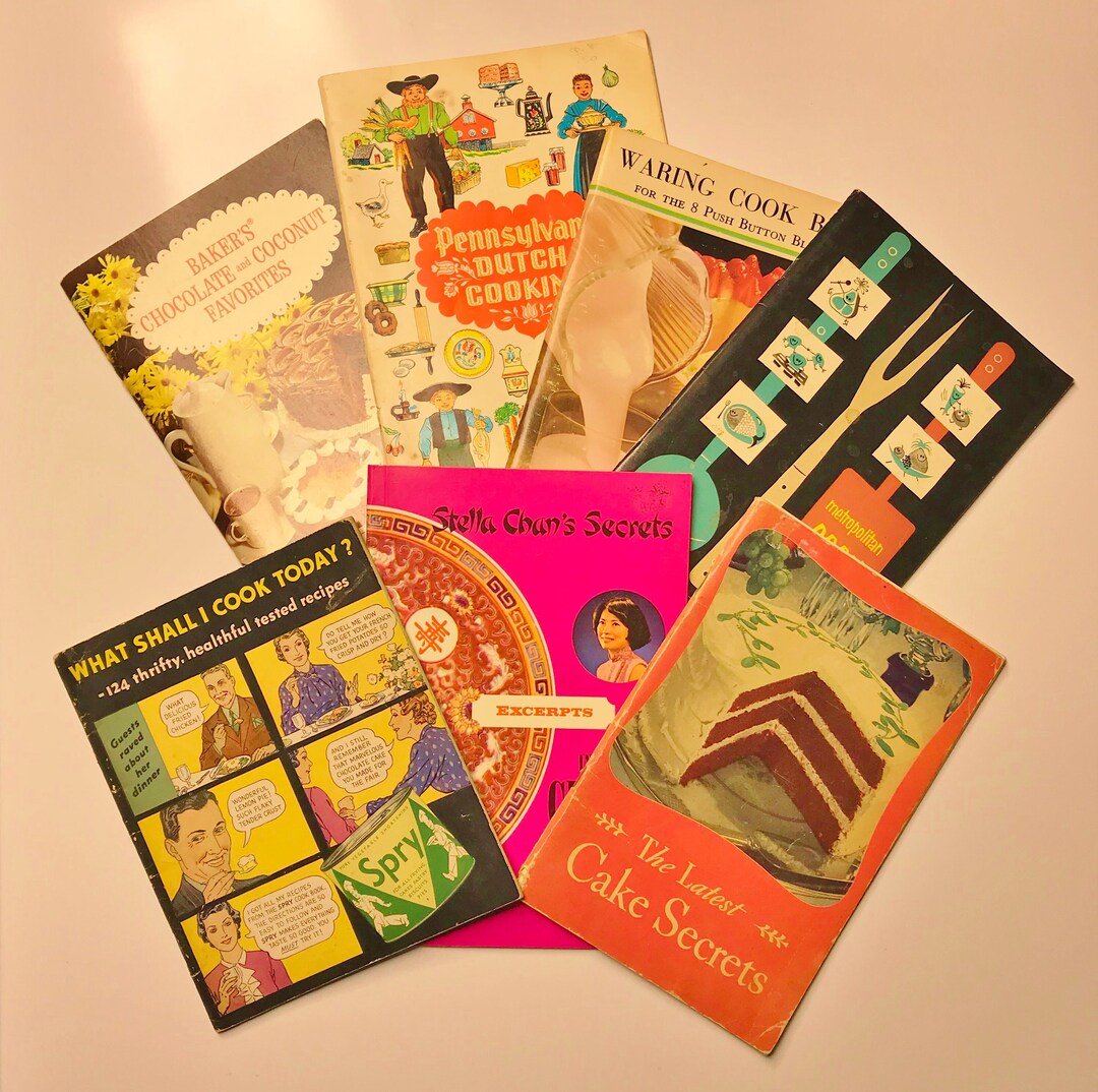 Vintage Cookbook Collection: 1930s-1970s Recipe Book Lot - Etsy
