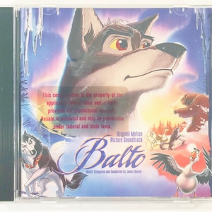 Balto OOP PROMO Original Soundtrack James Horner CD Animated Cartoon 1995 Steve Winwood