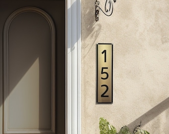 Outdoor Wall Address Plaque | Custom House Number Sign