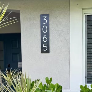 Address Sign, Modern Plaque, outdoor Aluminum Sign