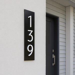 Address Sign, Modern Plaque, Aluminum Sign| residential sign |Custom Address Sign| Acrylic Numbers| Outdoor sign| House Sign| House Numbers