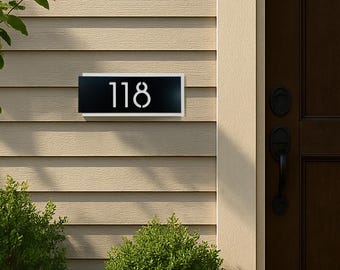 Exterior House Number Sign | Custom Outdoor Address Sign