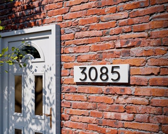 Address Sign| Modern Plaque | Aluminum Sign| residential sign |Custom Address Sign| Acrylic Numbers| Outdoor sign| House Sign| House Numbers