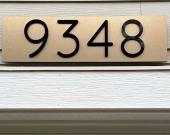 Custom Modern Address Sign - Vertical and Horizontal House Numbers