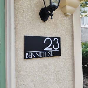 Modern address sign | Address plaque | House Numbers | House Sign | Address Sign | Custom Address Sign