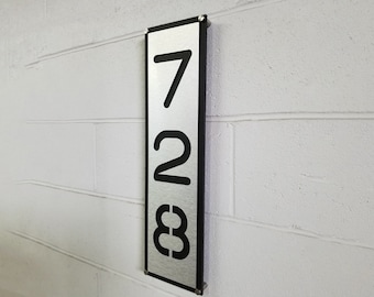 Wall Mounted Address Sign Modern House Numbers Exterior