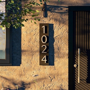 Address Sign, Modern Plaque, Aluminum Sign| residential sign |Custom Address Sign| Acrylic Numbers| Outdoor sign| House Sign| House Numbers