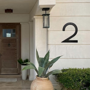 Large Address Sign, Modern Numbers | Custom Address Sign| Outdoor sign| House Sign| House Numbers