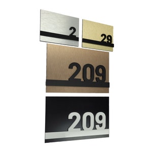 Address Sign House, Vertical Address Sign, Hotel Room numbers, Apartment number, Custom plaque address