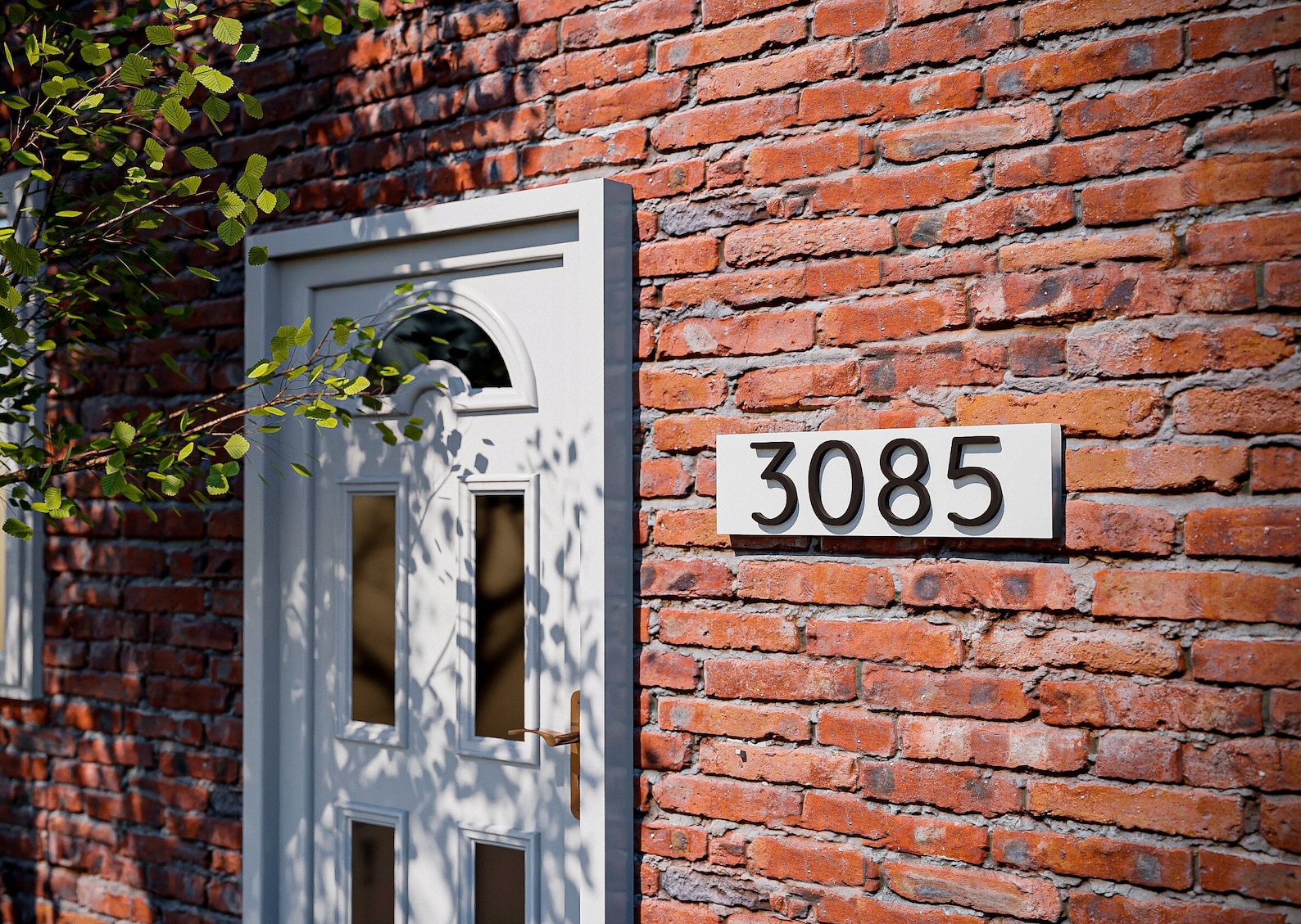 Modern Aluminum Address Sign: Acrylic Numbers, Custom House Plaque - Etsy