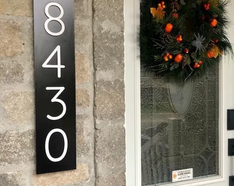 New Home Gift Address Sign | Custom Outdoor House Numbers
