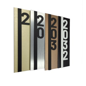 Address Sign House, Vertical Address Sign, Hotel room numbers, Apartment number, Custom Plaque address