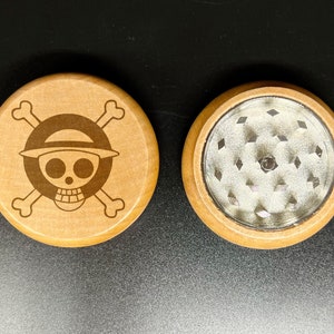 Hand made Wooden Grinder double side engraving 2 Piece Personalized Anniversary Custom Birthday Gift Men Women Rolling