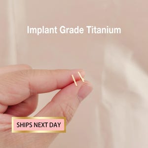 Petit clou d'oreille en barre labret sans filetage à épingles, cartilage en titane, tragus, boucle d'oreille à l'arrière plat, petit clou de nez en or 4/6/8/10 mm 16G 18G 20G