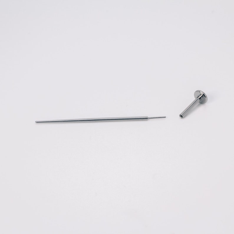 Threadless Insertion Pin 16g / 18g / 20g 316L Steel - Threadless ...