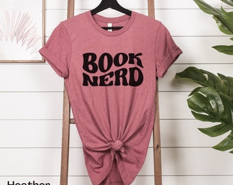 Retro Book Nerd T-shirt, Funny Reading Tee