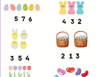 Easter math sheet - (Elementary)