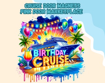 Cruise Door Magnet, Birthday Cruise Door Magnet, Travel Magnet, Cruise Magnet, Cruise Squad, Birthday Cruise, Birthday trip, Birthday Gift