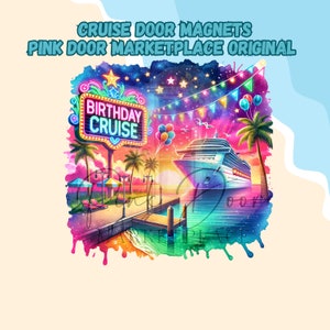 Birthday Cruise Door Magnet, Carnival Cruise Magnet, Travel Magnet, Cruise Magnet, Cruise Squad, Birthday Cruise, Birthday trip, Bday Gift