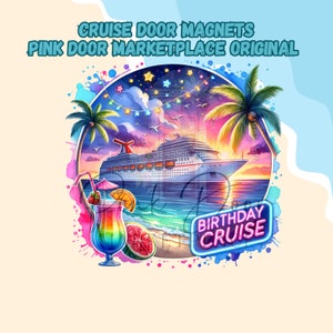 Cruise Door Magnet, Birthday Cruise Door Magnet, Travel Magnet, Cruise Magnet, Cruise Squad, Birthday Cruise, Birthday trip, Birthday Gift