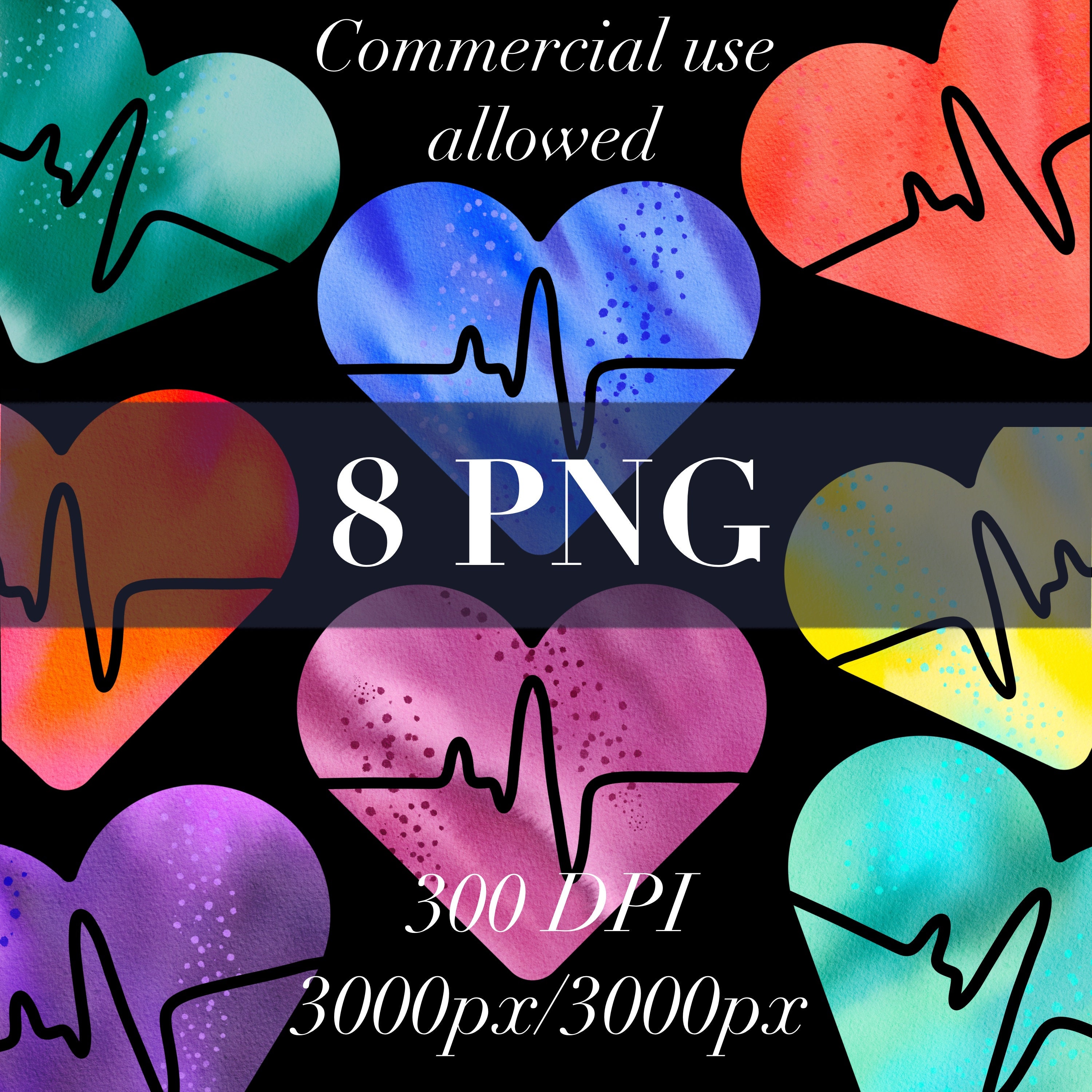 Abstract Heart Rates Drawing Nurse Clipart Set, Heart Rate Clip Art, Health Hospital Clipart, Docrot ...