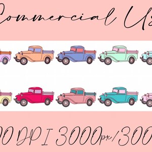 Truck Clipart, Retro Clip Art, Truck Png, Vintage Car Clipart, Oldtimer ...
