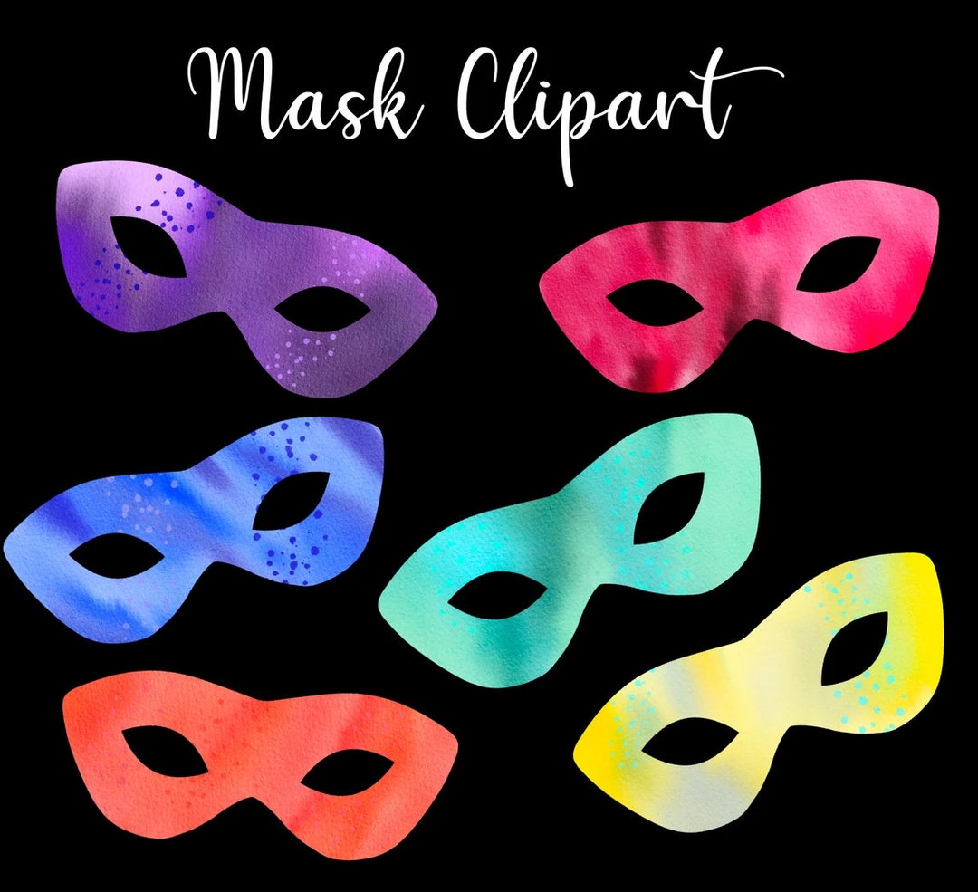 Venice Mask Png, Venice Clip Art, Watercolor Masks, Mask Clipart