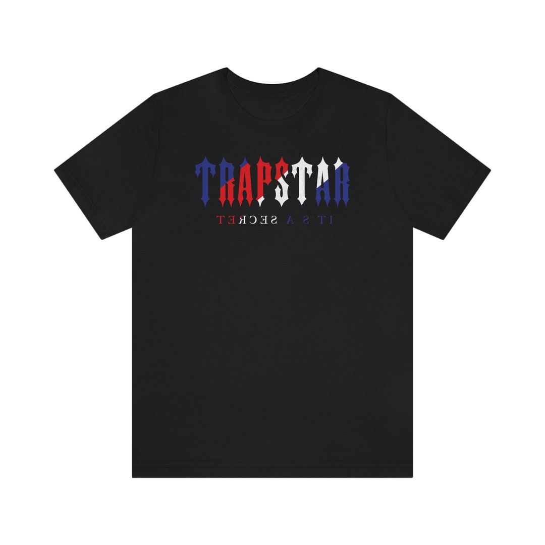 Trapstar Tshirt Trapstar Red Blue White Logo Unisex Etsy