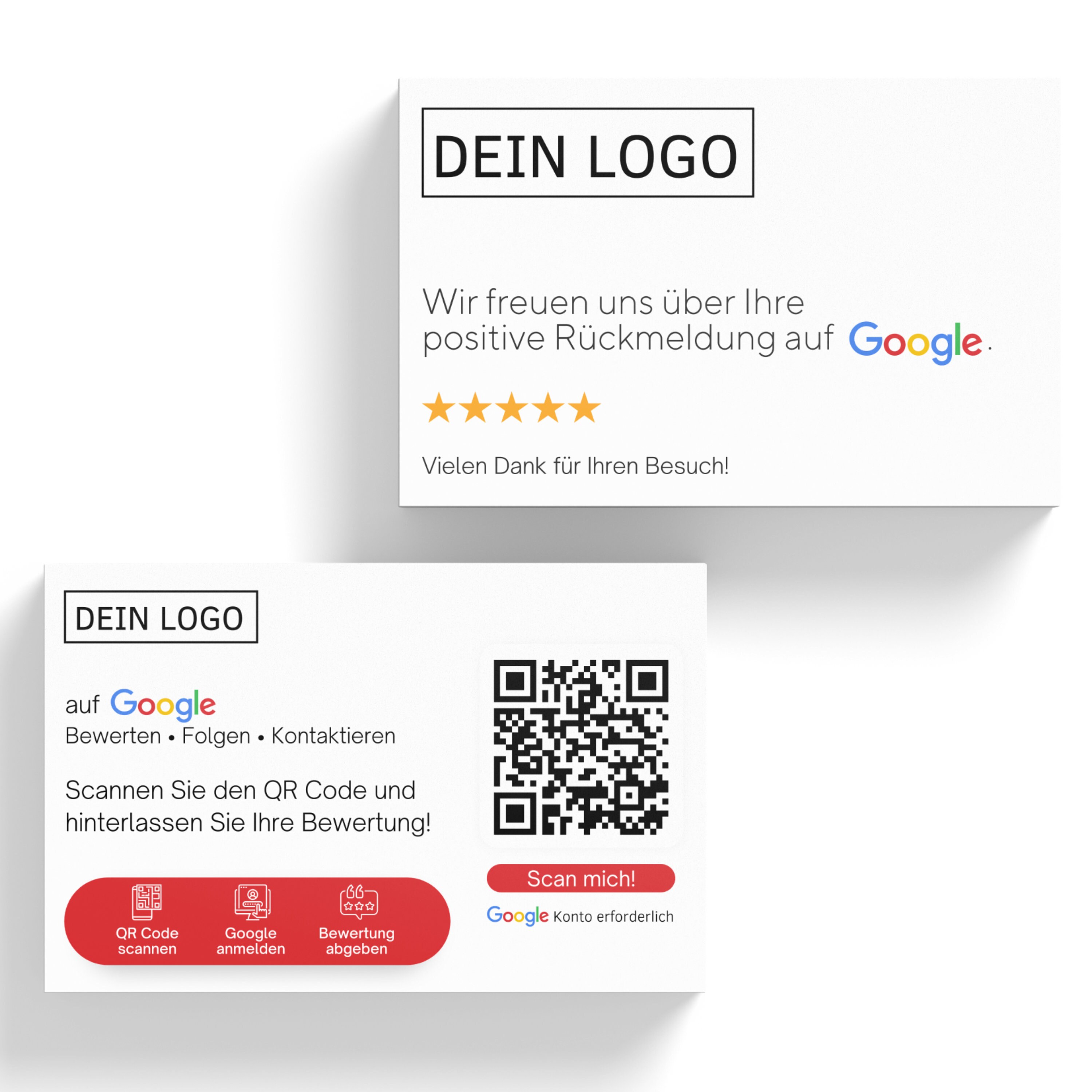 Printed Review Cards for Google Get More Reviews Customized - Etsy