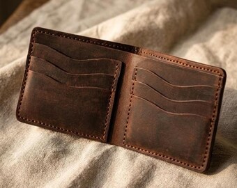 Personalized Men's Leather Wallet – Handmade & Custom