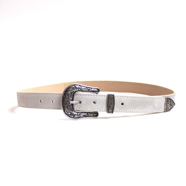 Şeriff women handmade beige suede belt