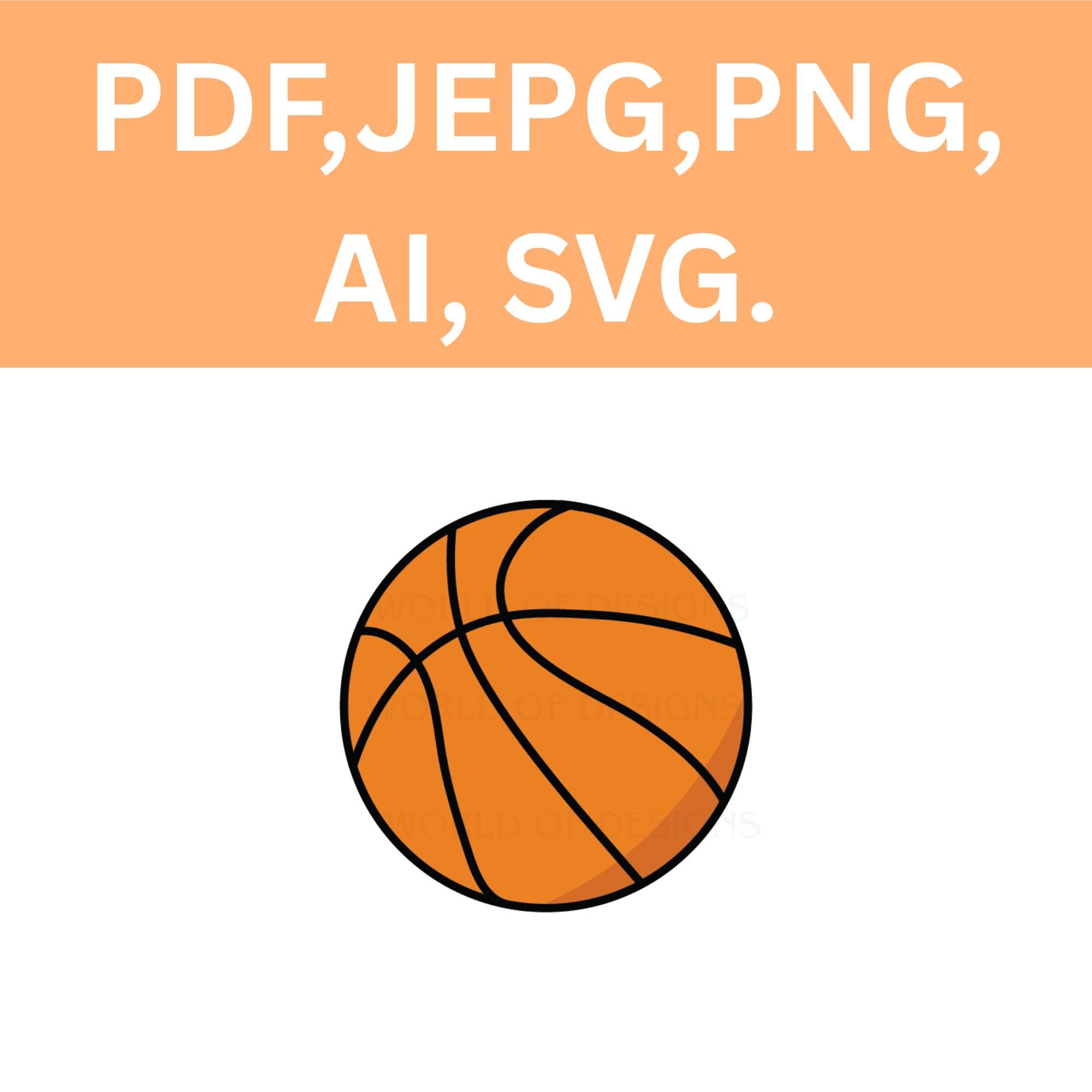 Simple Basketball C Simple Basketball (svg, Png, Jpg, Pdf, Ai) (digital Download) - Etsy