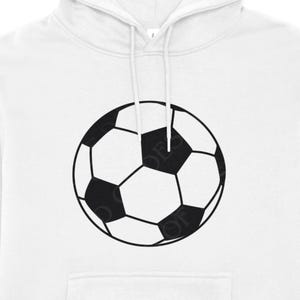 Black and White Soccer Ball (svg, png, jpg, pdf, ai)-(Digital Download) image 2