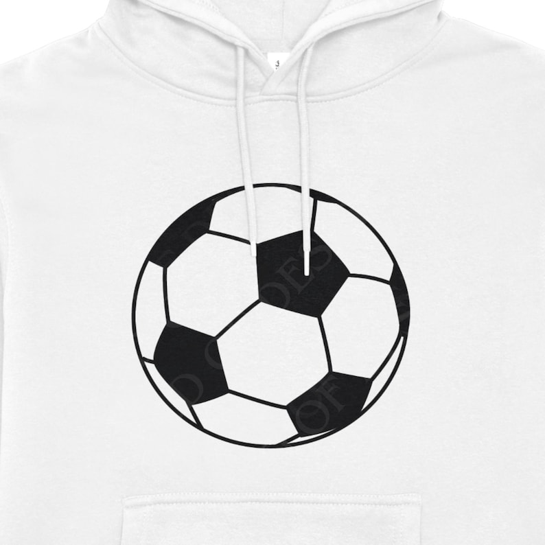 Black and White Soccer Ball (svg, png, jpg, pdf, ai)-(Digital Download) image 2