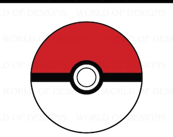 Poke ball SVG, Poke monster digital file, Anime Pokeball, Simple Pokeball svg, png, ai, pdf, jpg, digital download, instant download