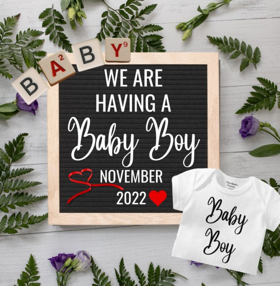 Baby Announcement Digital instagram Baby Announcement Etsy