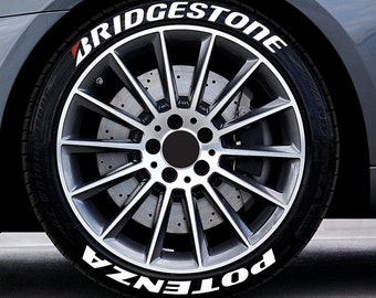 Tire Lettering Bridgestone Potenza Tire Decals