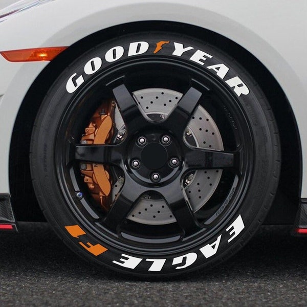 Tire Lettering Goodyear Eagle F1 Tire Decals