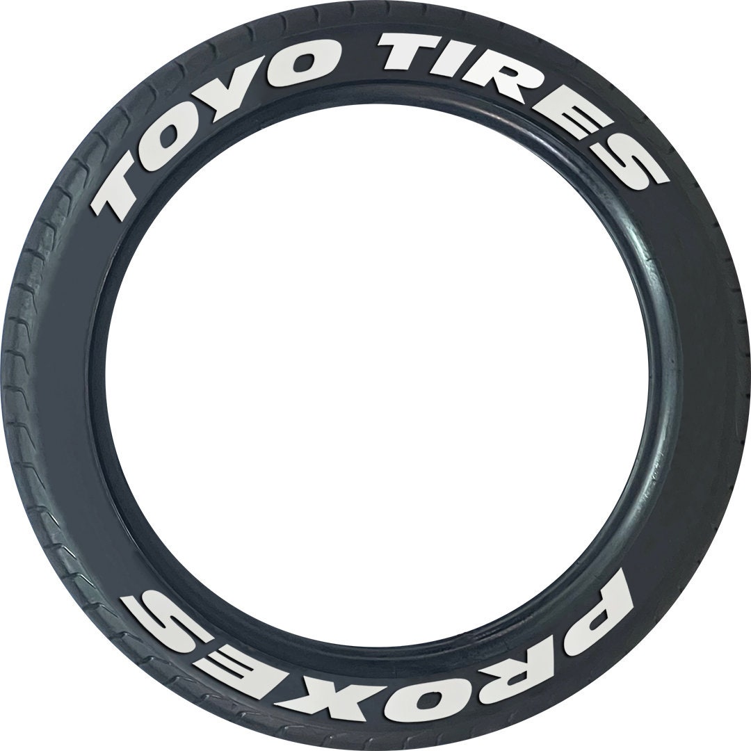 Tire Lettering Toyo Proxes Tire Decals Etsy