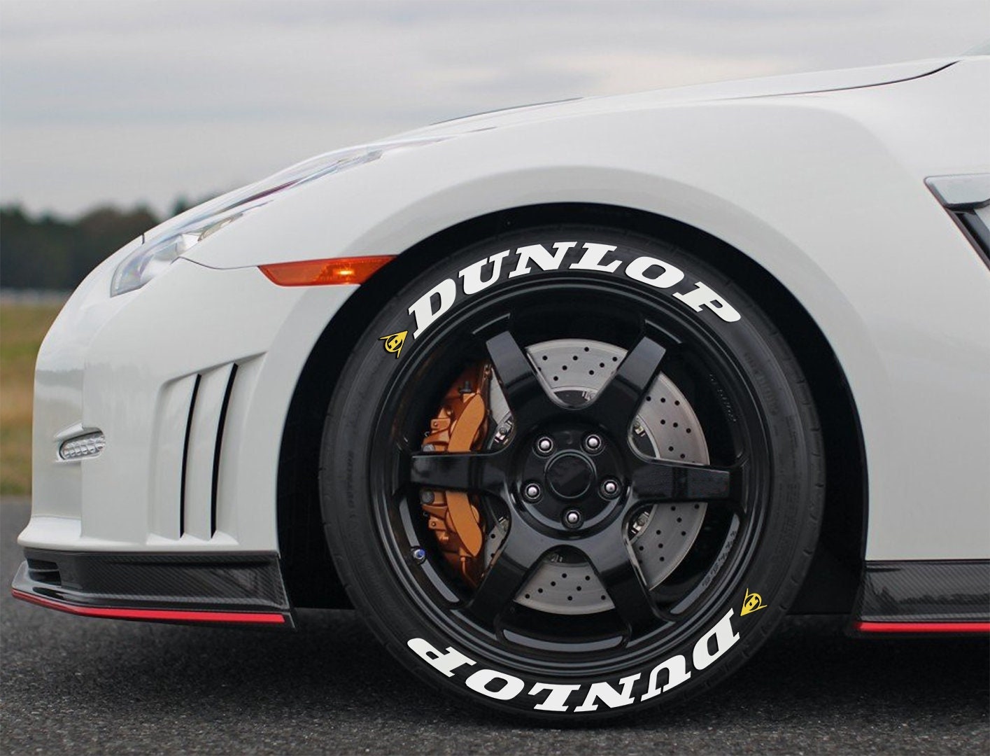 Tire Sticker Reifenschriften Dunlop 4er Set