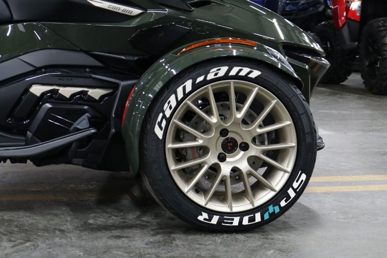 Tire Lettering Canam Spyder Tire Decals Etsy
